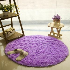 Tapis Rond Violet Confortable