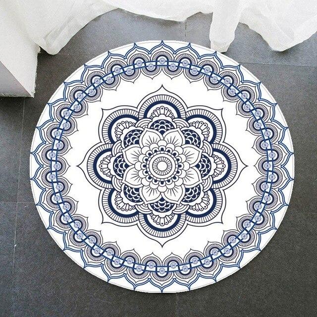 Tapis Rond Vinyl Mandala