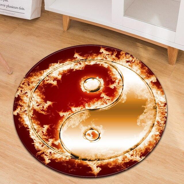 Tapis Rong Yin Yang En feu