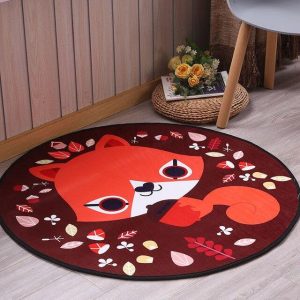 Tapis Rond Salon Bébé Renard