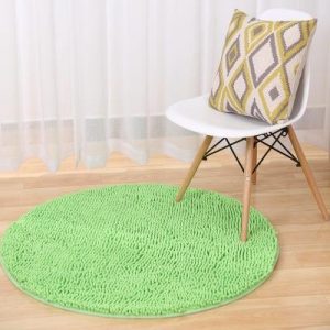 Tapis Rond Vert Anis