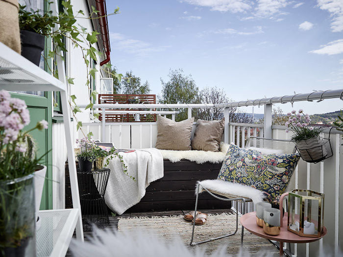 Terrasse Bois Fourrure Blanche