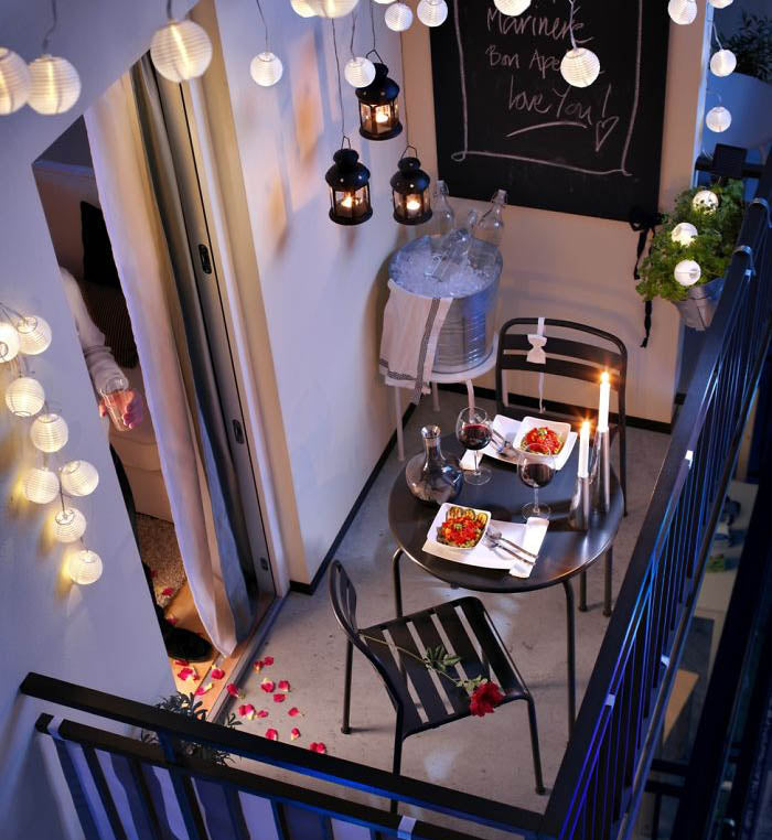 Terrasse Romantique Végétation