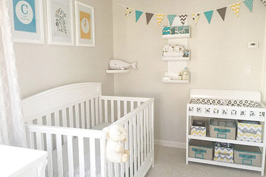Tons neutres pour la déco de la chambre du bébé garçon