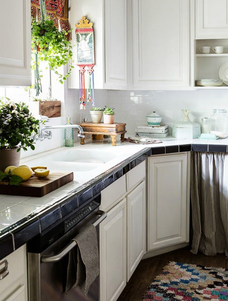 Touches de couleurs dans la déco de la cuisine