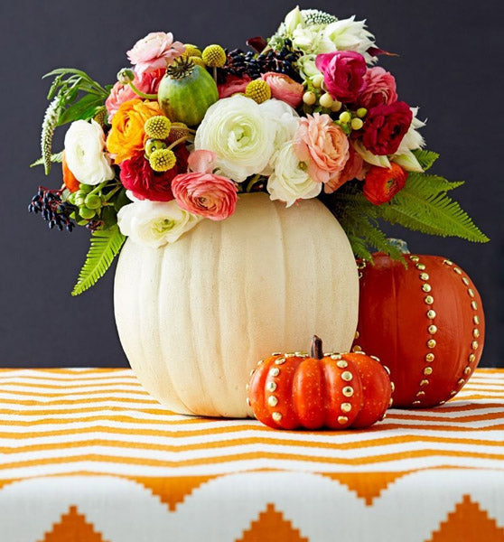 Vase de table en forme de citrouille